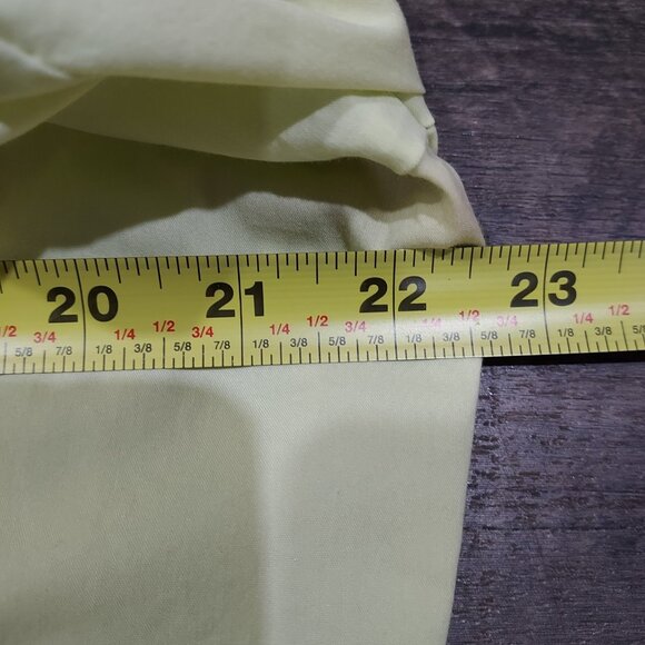 Shirt Button Up Stretch Old Navy Perfect Fit XL 3/4 Sleeves Vintage Y2K Lime - Picture 6 of 12